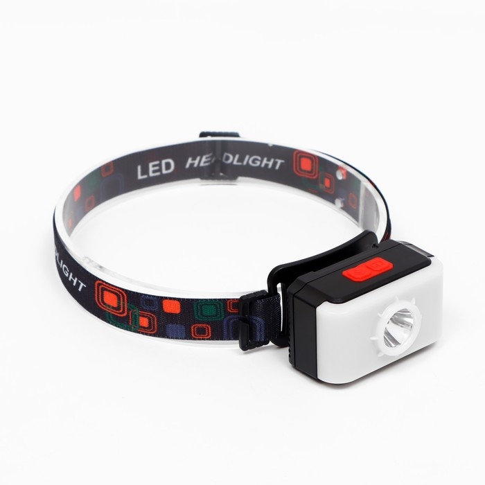 Фонарь налобный аккумуляторный, 10 Вт, 1200 мАч, XPG, LED, 3 режима, IP65, USB Фонарь налобный аккумуляторный, 10 Вт, 1200 мАч, XPG, LED, 3 режима, IP65, USB