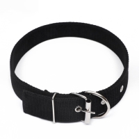 Ошейник клепаный, 48,5 х 3 см, ОШ 31-40 см, полиэстер, чёрный Ошейник клепаный, 48,5 х 3 см, ОШ 31-40 см, полиэстер, чёрный