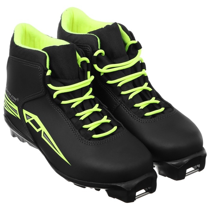 Ботинки лыжные Winter Star comfort, SNS, р. 40, цвет чёрный/неон