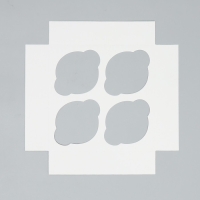 Коробка складная на 4 капкейка с окном «С Новым годом!», 16 х 16 х 10 см, Новый год Коробка складная на 4 капкейка с окном «С Новым годом!», 16 х 16 х 10 см, Новый год