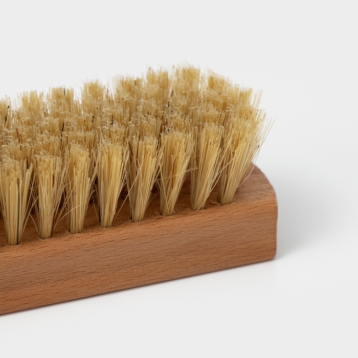 Щётка для обуви SAVANNA, 10&times;3,5 см, 59 пучков, натуральный волос