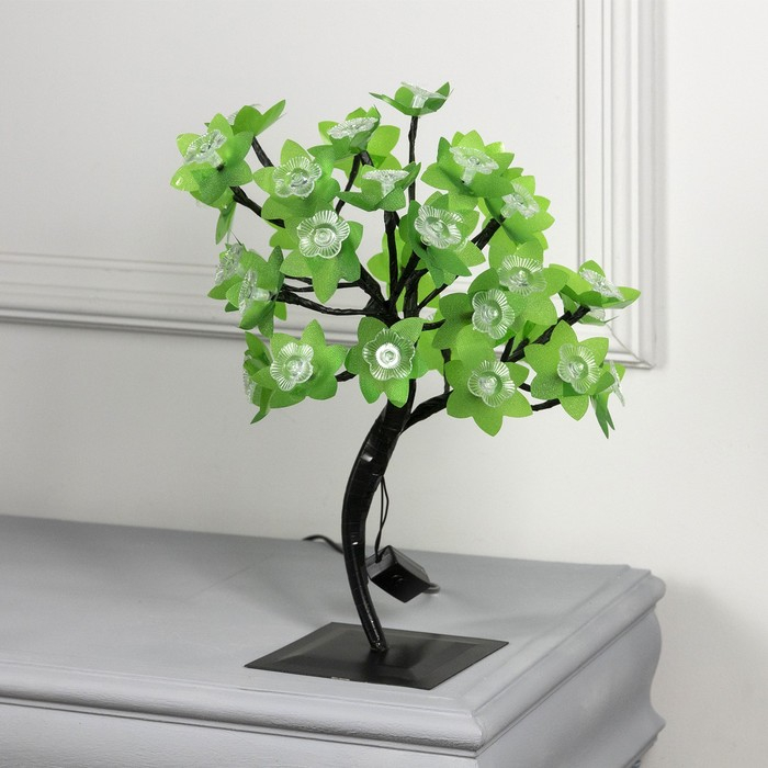 Светодиодный куст &laquo;Орхидеи&raquo; 30 см, 32 LED, мигание, 220 В, свечение мульти (RG/RB)