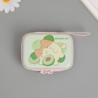 Шкатулка металл на молнии "Фруктовый Мяу" МИКС 9х6,5х3,3 см Шкатулка металл на молнии "Фруктовый Мяу" МИКС 9х6,5х3,3 см