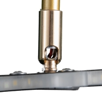 Бра 2485/2 LED 8Вт 4000К черно-золотой 24х46 см