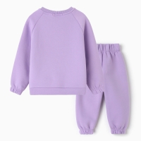 Костюм детский (джемпер, брюки) KAFTAN Hello  р.34 (122-128), лиловый