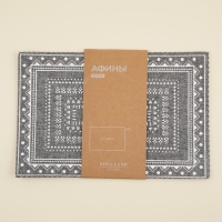 Набор салфеток сервировочных SL Home, 4 шт, 44×29 см, цвет серый Набор салфеток сервировочных SL Home, 4 шт, 44×29 см, цвет серый