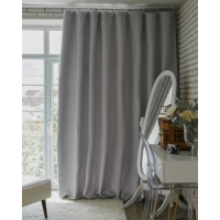 Штора портьерная &laquo;Этель&raquo; 130&times;300 см, блэкаут, цвет металл, пл. 210 г/м&sup2;, 100% п/э