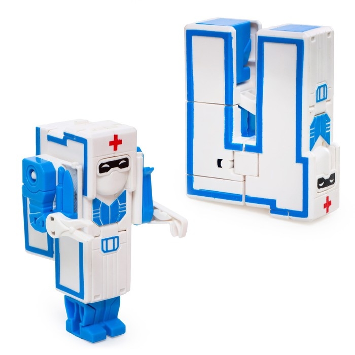 Набор роботов &laquo;Алфавит&raquo;, трансформируются, 7 штук, собираются в 1 робота