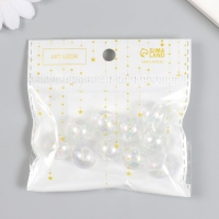 Бусины для творчества пластик "Перламутр прозрачный" набор 20 гр 1,6х1,6 см Бусины для творчества пластик "Перламутр прозрачный" набор 20 гр 1,6х1,6 см