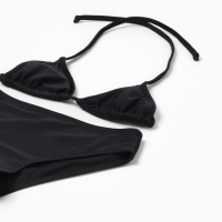 Купальник раздельный для девочек, цвет чёрный, рост 116-122 см