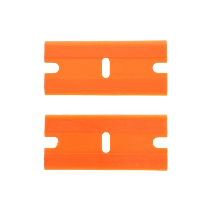 Лезвие для скребка 18×39 мм, сменное, пластик, оранжевый, набор 100 шт Лезвие для скребка 18×39 мм, сменное, пластик, оранжевый, набор 100 шт
