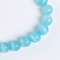 Бусины из натурального камня «Кошачий глаз» набор 50 шт., 1 шт. — 8 мм, бирюзовый Бусины из натурального камня «Кошачий глаз» набор 50 шт., 1 шт. — 8 мм, бирюзовый