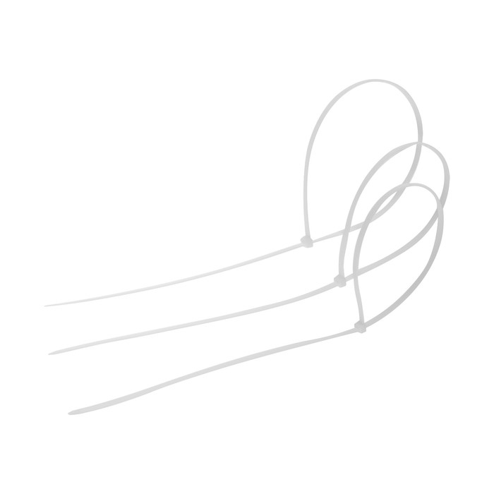 Хомут нейлоновый ТУНДРА krep для стяжки, 9х1000 мм, белый, в упаковке 100 шт. Хомут нейлоновый ТУНДРА krep для стяжки, 9х1000 мм, белый, в упаковке 100 шт.