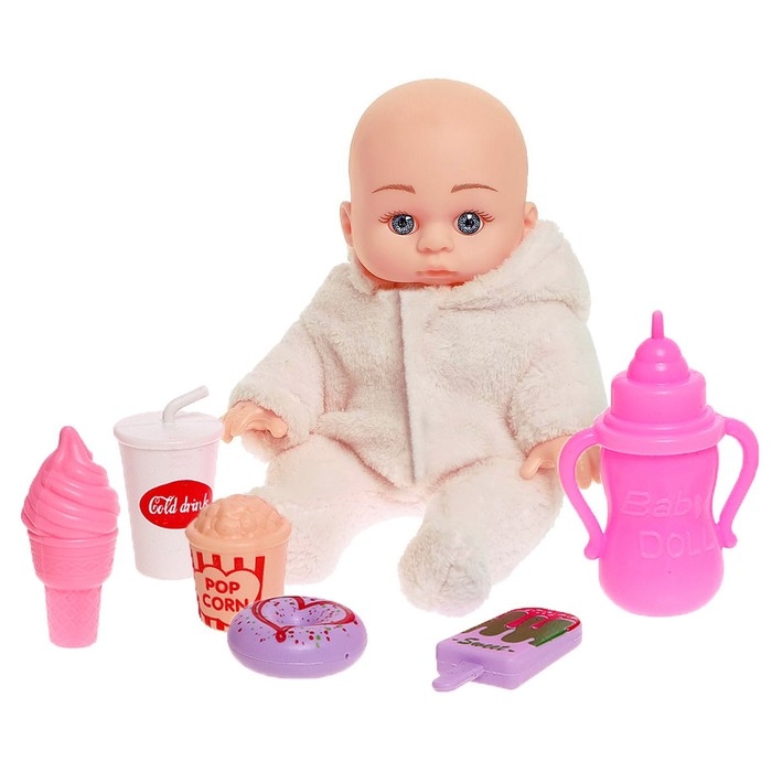 Пупс &laquo;Зайка&raquo; со звуком и аксессуарами