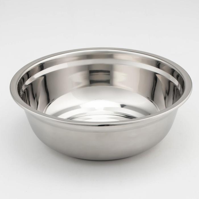 Мискa из нержавеющей стали, 2,3 л, 24&times;8 см, 201 мaркa стaли, толщинa 0,8 мм, внутренний диaметр 22 см