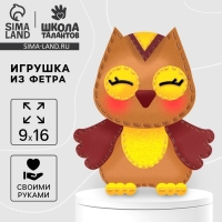 Набор для шитья. Игрушка из фетра своими руками &laquo;&lrm;Мудрая сова&raquo;&lrm;
