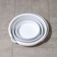 Ведро складное &laquo;Флекс&raquo;, 10 л, 32&times;34&times;26 см, цвет смоки