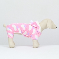 Комбинезон "Любовь" с капюшоном, размер XL (ДС 40 см, ОГ 50 см, ОШ 40 см), розовый Комбинезон "Любовь" с капюшоном, размер XL (ДС 40 см, ОГ 50 см, ОШ 40 см), розовый