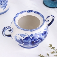 Сахарница "Весна", 11 х 15 см, гжель Сахарница "Весна", 11 х 15 см, гжель