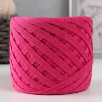 Трикотажная пряжа "Риббон" 85м/170&plusmn;5 гр (Фуксия)