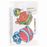 Вышивка крестиком на новый год &laquo;Змея с подарками&raquo;, 14 х 10 см, новогодний набор для творчества