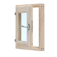 Окно, 40&times;30см, двойное стекло, из хвои