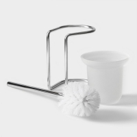 Ёрш для унитаза с подставкой Штольц St&ouml;lz, 11,5&times;11,5&times;42 см, цвет хромированный