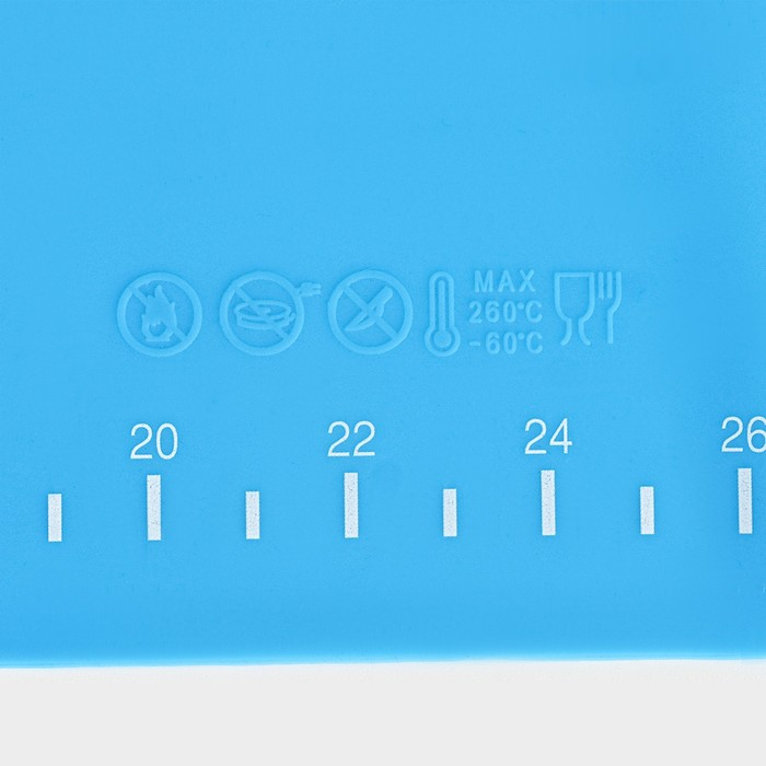 Коврик для выпечки с разметкой Доляна &laquo;Эрме&raquo;, силикон, 64,5&times;45 см, цвет МИКС