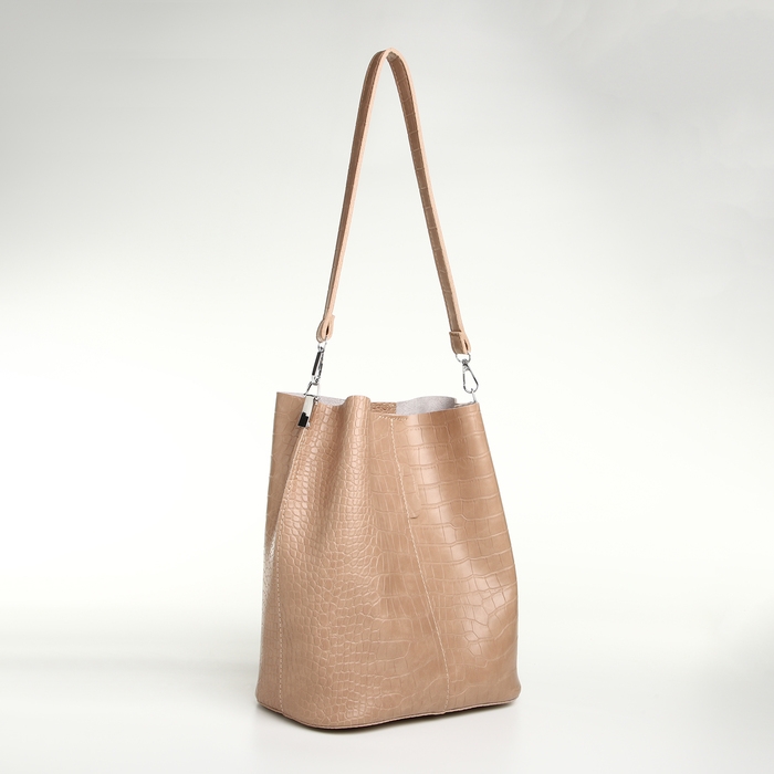 Сумка женская на магните TEXTURA, средний размер, цвет бежевый Сумка женская на магните TEXTURA, средний размер, цвет бежевый