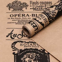 Бумага упаковочная крафт "Газета" 0,72 х 10 м Бумага упаковочная крафт "Газета" 0,72 х 10 м