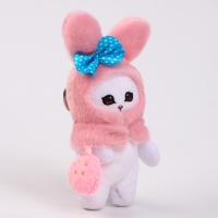 Мягкая игрушка «Зайка в шапочке» на брелоке, 12 см Мягкая игрушка «Зайка в шапочке» на брелоке, 12 см