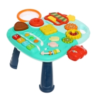 Столик-ходунки 4 в 1, звук, цвет голубой