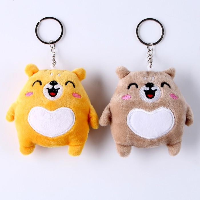 Брелок «Мишка», 9 см, цвет МИКС Брелок «Мишка», 9 см, цвет МИКС