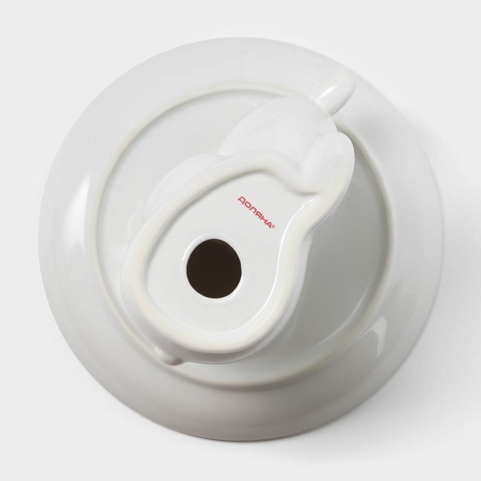 Подставка для торта Доляна &laquo;Мишка Отто&raquo;, 20,5&times;11,5 см, цвет белый