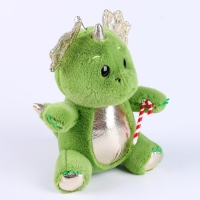 Новогодняя мягкая игрушка "Дракоша с леденцом"
