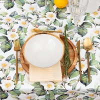 Скатерть Этель Сamellia 145х220 см, 100% хлопок, саржа 190 г/м2