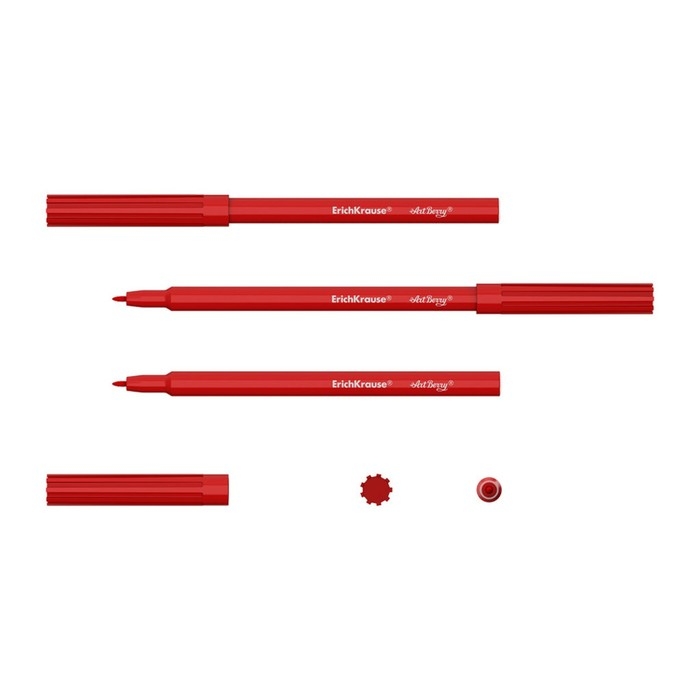 Фломастеры 18 цветов ErichKrause ArtBerry, 1-2 мм, микс Фломастеры 18 цветов ErichKrause ArtBerry, 1-2 мм, микс