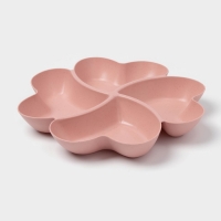 Менажница &laquo;Сердце&raquo;, 22,5&times;3 см, 4 секции, цвет МИКС