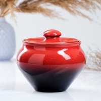 Горшок для жаркого "Классика" 0,9л красный Горшок для жаркого "Классика" 0,9л красный