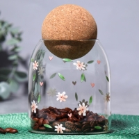 Банка для хранения сыпучих продуктов и круп &laquo;Цветочки&raquo;, 500 мл