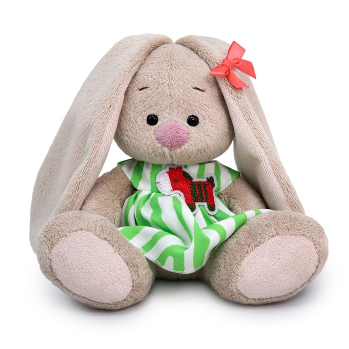 Мягкая игрушка &laquo;Зайка Ми в полосатом платье&raquo;, 15 см