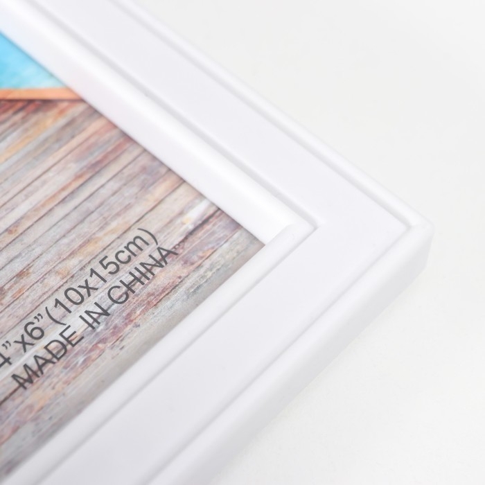 Фоторамка пластик на 10 фото 10х15 см Фоторамка пластик на 10 фото 10х15 см "Якорь и штурвал" белая 41х68 см