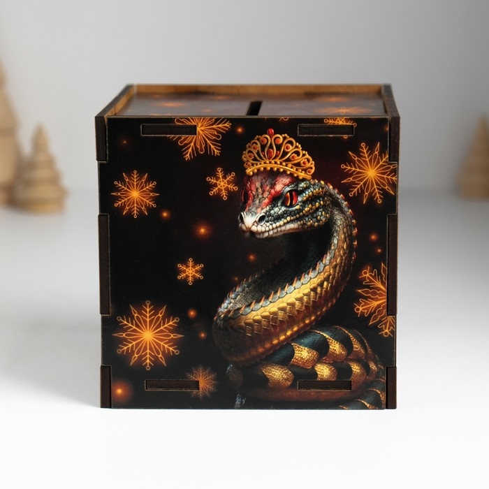 Копилка куб Копилка куб "Змея. Благополучия" 10х10х10 см