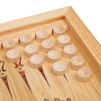 Нарды деревянные большие, настольная игра "Персидские", 40 х 40 см, с шашками