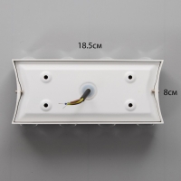 Светильник "Бисо" 8хLED 8Вт 4000К IP66 белый 19х4,5х8 см Светильник "Бисо" 8хLED 8Вт 4000К IP66 белый 19х4,5х8 см