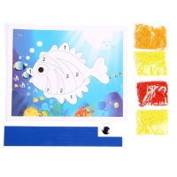 Набор для творчества: аппликация EVA крошкой и раскраска - наклейки &laquo;Морские обитатели&raquo;