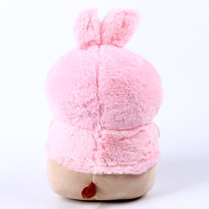 Мягкая игрушка «Мопс», в костюме зайки, 21 см Мягкая игрушка «Мопс», в костюме зайки, 21 см