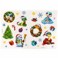 Новогодний набор для рисования на воде &laquo;Новый год! Змея эбру&raquo;, символ года 2025