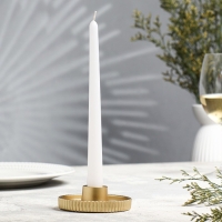 Подсвечник "Рельеф", 3х9.5 см, золото