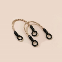 Ручки для сумки, 2 шт, вощёный шнур, 46 ± 1 × 4,5 см, цвет чёрный Ручки для сумки, 2 шт, вощёный шнур, 46 ± 1 × 4,5 см, цвет чёрный